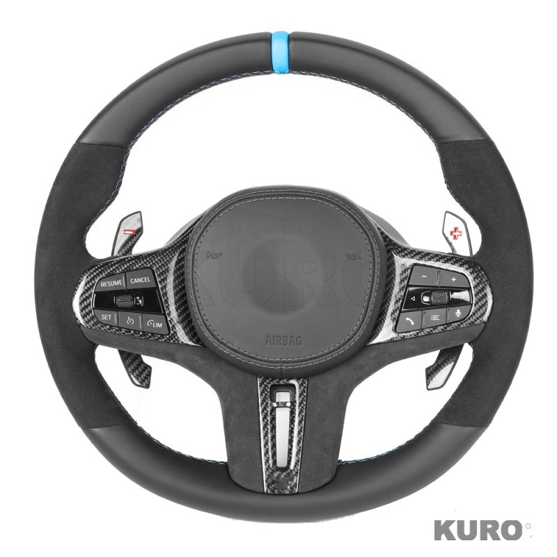 BMW Gxx ALCANTARA/LEATHER FLAT BOTTOM CUSTOM kierownica