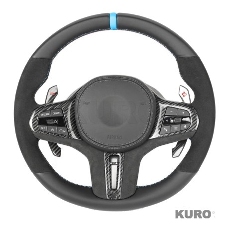 BMW Gxx ALCANTARA/LEATHER FLAT BOTTOM CUSTOM kierownica