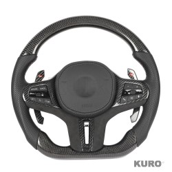 BMW Gxx carbon / LEATHER / FLAT BOTTOM CUSTOM kierownica