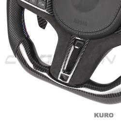 BMW Gxx carbon / LEATHER / FLAT BOTTOM CUSTOM kierownica