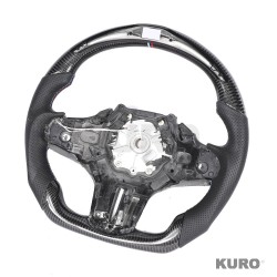 BMW GXX carbon / LEATHER / LED FLAT BOTTOM CUSTOM kierownica