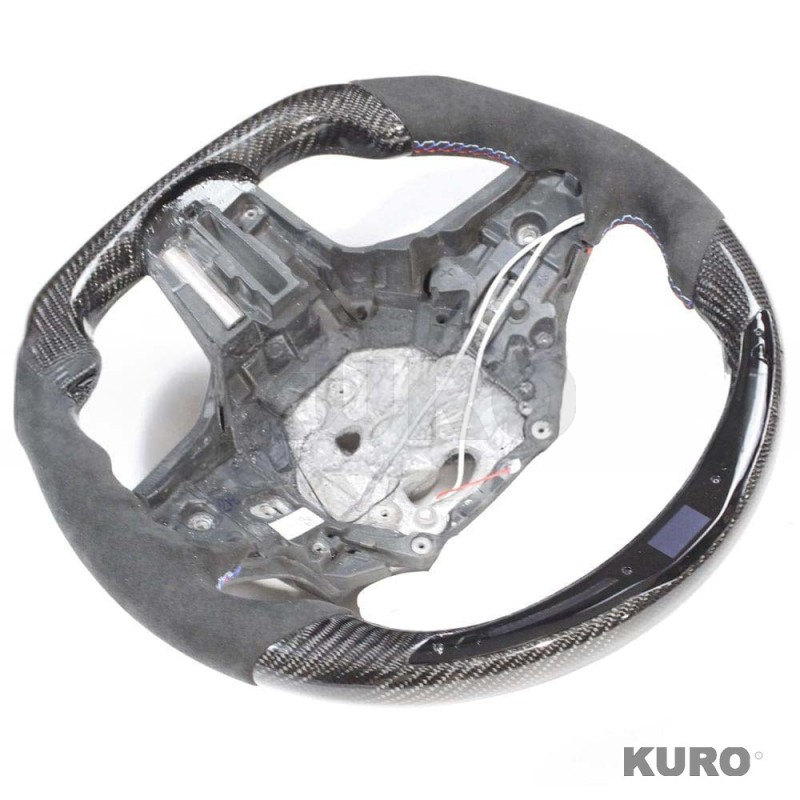 BMW Gxx carbon / ALCANTARA / LED FLAT BOTTOM CUSTOM kierownica