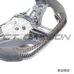BMW Gxx carbon / ALCANTARA / LED FLAT BOTTOM CUSTOM kierownica