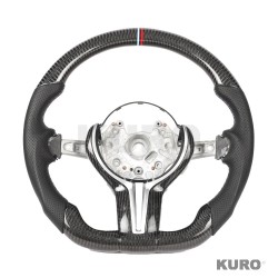 BMW FXX carbon & LEATHER FLAT BOTTOM CUSTOM kierownica