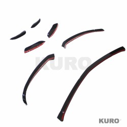 MERCEDES A-CLASS V177 & W177 2018-2022 gloss black splitter & lotki