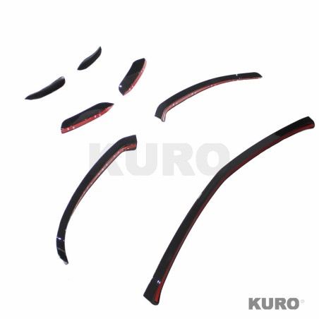 MERCEDES A-CLASS V177 & W177 2018-2022 gloss black splitter & lotki