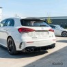 MERCEDES A-CLASS W177/V177 2018-CURRENT gloss black QUAD TIP dyfuzor
