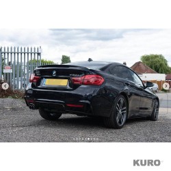 BMW 4 SERIES F36 2013-2020 gloss black pełny zestaw (TWIN EXHAUST) - V1