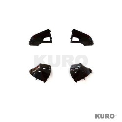 LAND ROVER DEFENDER L663 90/110 gloss black przód & tył CORNERS
