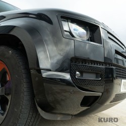 LAND ROVER DEFENDER L663 90/110 gloss black przód & tył CORNERS