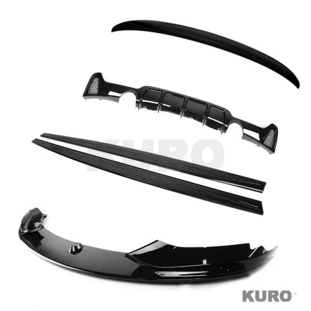 BMW 4 SERIES F32 2013-2020 gloss black pełny zestaw (DUAL EXHAUST) - V2