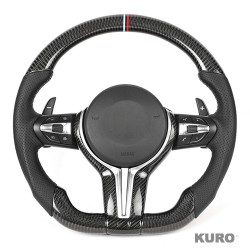 BMW FXX carbon / LEATHER FLAT BOTTOM CUSTOM kierownica