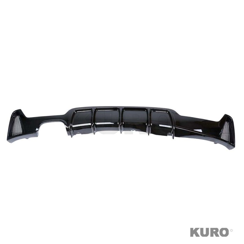 BMW 4 Series F32/F33/F36 gloss black TWIN lewy EXIT EXHAUST dyfuzor - V2