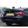 BMW 4 Series F32/F33/F36 gloss black TWIN lewy EXIT EXHAUST dyfuzor - V2