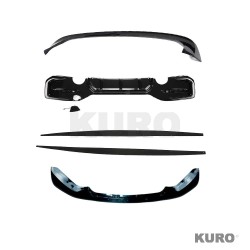 BMW F20/F21 1 SERIES LCI DUAL EXIT gloss black zestaw - V3