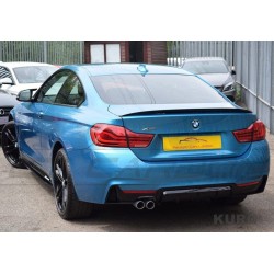 BMW 4 Series F32/F33/F36 gloss black TWIN lewy EXIT EXHAUST dyfuzor - V2