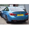 BMW 4 Series F32/F33/F36 gloss black TWIN lewy EXIT EXHAUST dyfuzor - V2
