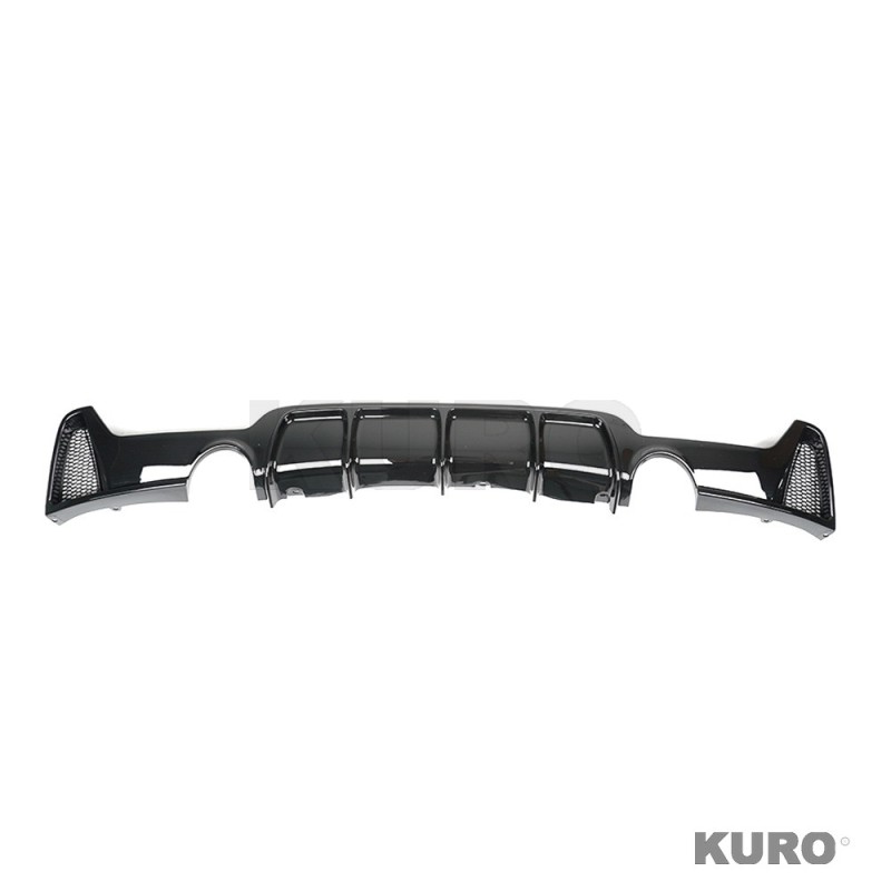 BMW 4 SERIES F32/F33/F36 gloss black DUAL EXIT EXHAUST dyfuzor - V2