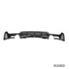 BMW 4 SERIES F32/F33/F36 gloss black DUAL EXIT EXHAUST dyfuzor - V2