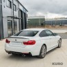 BMW 4 SERIES F32/F33/F36 gloss black DUAL EXIT EXHAUST dyfuzor - V2