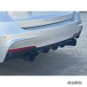 BMW 3 SERIES F30/F31 gloss black DUAL EXHAUST dyfuzor - V2