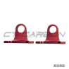 LAND ROVER DEFENDER L663 90/110/130 RED ALLUMINIUM TOW HOOKS