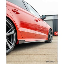 AUDI A3/S3/RS3 8V sedan carbon progi boczne V2