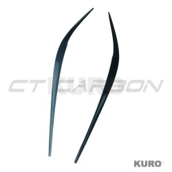 BMW G20 3 SERIES gloss black HEADLIGHT EYEBROWS/EYELIDS (2018-2022)