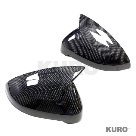 AUDI A4 B9 2015-2023 carbon osłony lusterek z BLINDSPOT ASSIST
