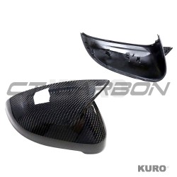 AUDI A4 B9 2015-2023 carbon osłony lusterek z BLINDSPOT ASSIST