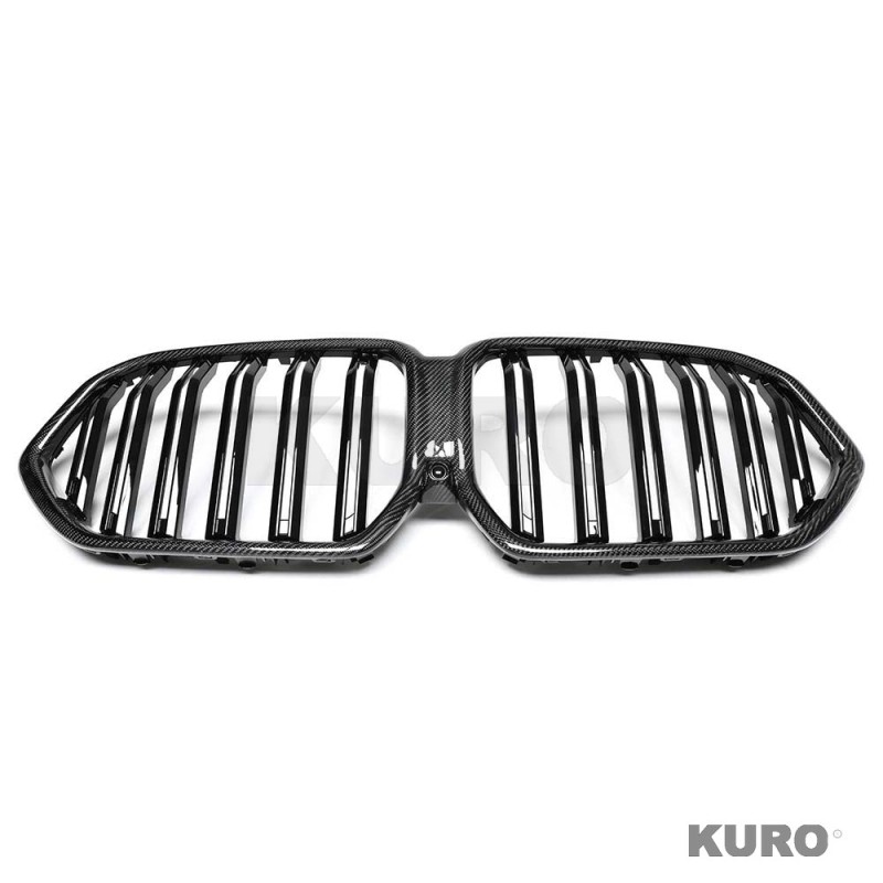 BMW G06 X6 2019+ carbon przód GRILL DUAL SLATS