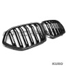 BMW G06 X6 2019+ carbon przód GRILL DUAL SLATS