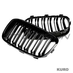 BMW F20 1 SERIES 2011-2019 gloss black GRILL DUAL SLATS - V1
