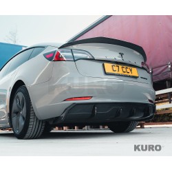 TESLA MODEL 3 2017-2023 carbon dyfuzor - V1 - CT DESIGN