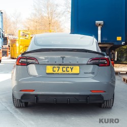 TESLA MODEL 3 2017-2023 carbon dyfuzor - V1 - CT DESIGN