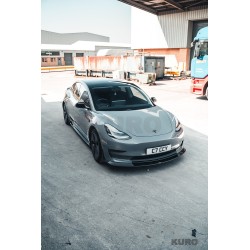 TESLA MODEL 3 2017-2023 carbon splitter przedni - V1