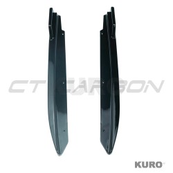 BMW 5 SERIES G30 gloss black zderzak tylny CORNERS