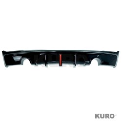 BMW F22/F23 2 SERIES 2014-2020 gloss black DUAL EXHAUST dyfuzor