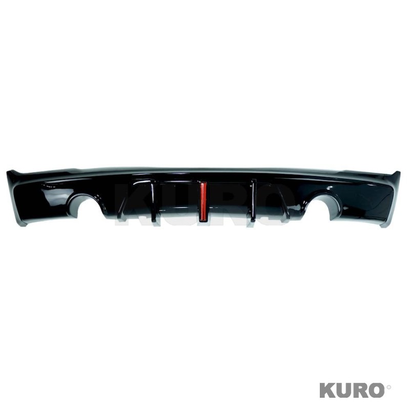BMW F22/F23 2 SERIES 2014-2020 gloss black DUAL EXHAUST dyfuzor