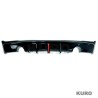 BMW F22/F23 2 SERIES 2014-2020 gloss black DUAL EXHAUST dyfuzor