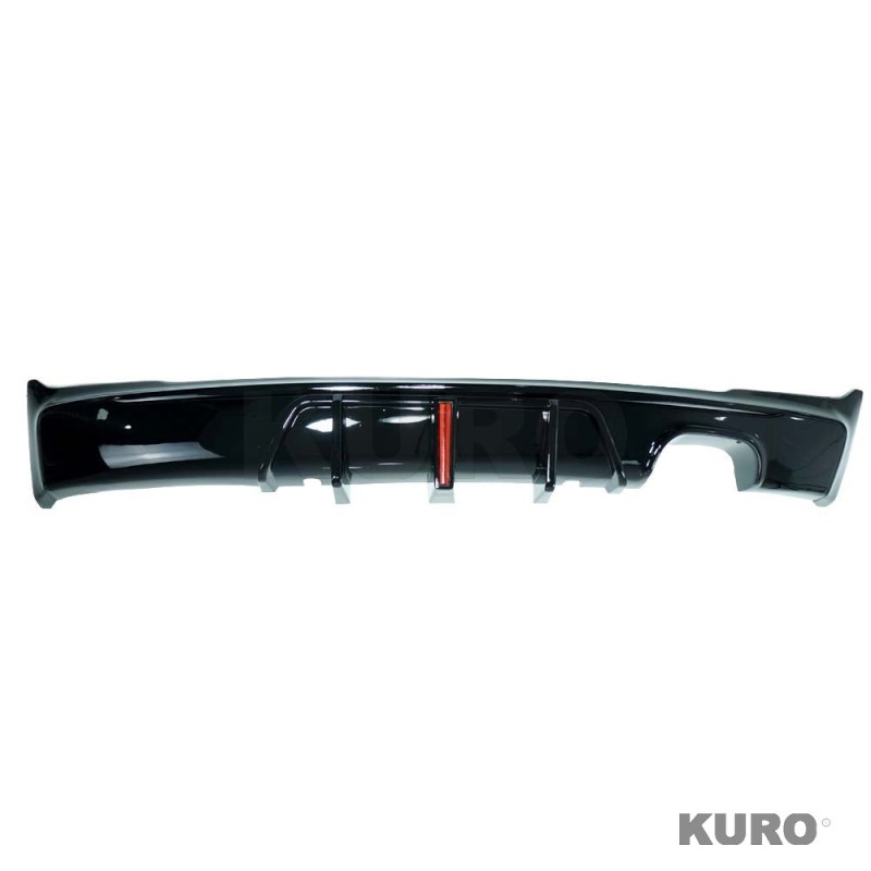 BMW F22/F23 2 SERIES 2014-2020 gloss black LED TWIN lewy dyfuzor