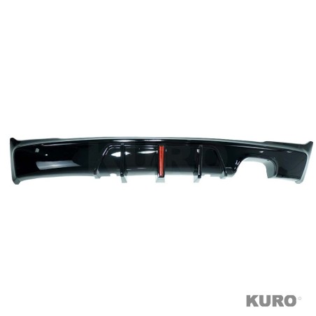 BMW F22/F23 2 SERIES 2014-2020 gloss black LED TWIN lewy dyfuzor