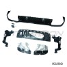 MERCEDES W213 2020-2023 E-CLASS gloss black dyfuzor & TIPS