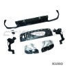 MERCEDES W213 2020-2023 E-CLASS gloss black dyfuzor & TIPS