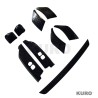 LAND ROVER DEFENDER L663 110 gloss black ANTI SCRATCH zestaw listew
