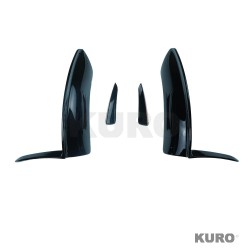 MERCEDES V177 & W177 2023-CURRENT A CLASS gloss black CORNER splitter i lotki