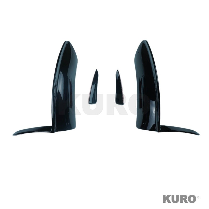 MERCEDES V177 & W177 2023-CURRENT A CLASS gloss black CORNER splitter i lotki