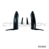 MERCEDES V177 & W177 2023-CURRENT A CLASS gloss black CORNER splitter i lotki