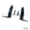 MERCEDES V177 & W177 2023-CURRENT A CLASS gloss black CORNER splitter i lotki