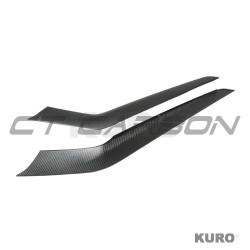 TESLA MODEL Y 2025+ po liftingu matowy carbon suchy (dry) carbon konsola środkowa SIDE PANEL - V1